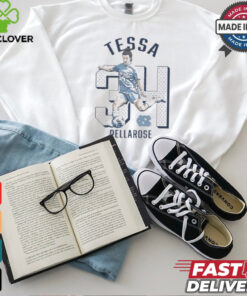 Tessa DellaRose #34 North Carolina Tar Heels Cartoon t shirt