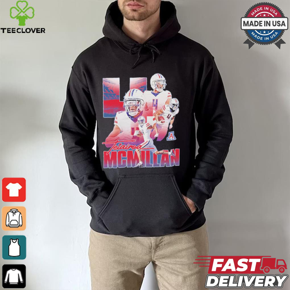 Tetairoa Mcmillan NCAA Arizona Wildcats Football T Shirt Tetairoa Mcmillan NCAA Arizona Wildcats Football T Shirt