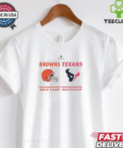 Texans Houston Vs Cleveland Browns Wild Card Matchup T Shirt White