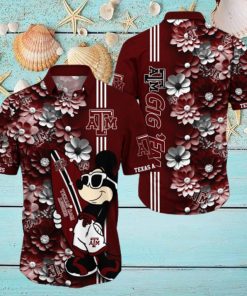 Texas A ampM Aggies Aloha Mick Pattern Hawaiian Shirt For Fans