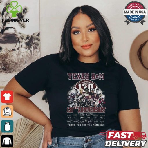 Texas A&M 130th Anniversary 1984 2024 Thank You For The Memories T Shirt