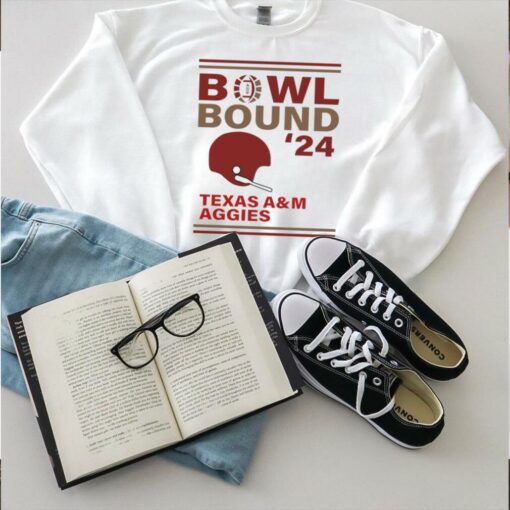 Texas A&M Aggies 2024 Bowl Bound Helmet Shirt