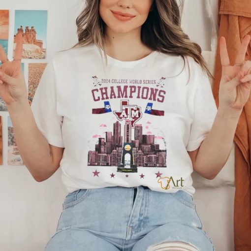 Texas A&M Aggies 2024 college world series champions city shirt