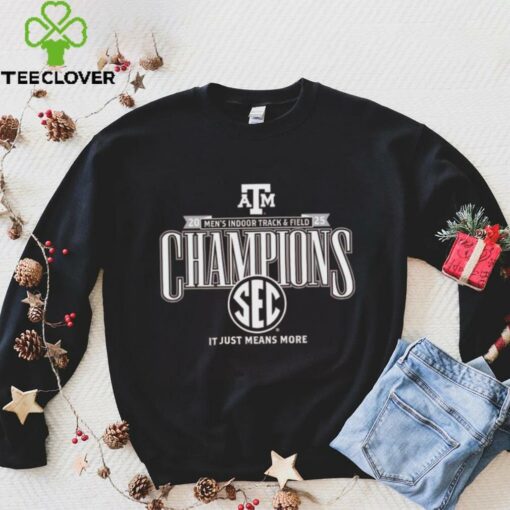 Texas A&M Aggies 2025 SEC Men’s Indoor Track & Field Champions Locker Room T Shirt