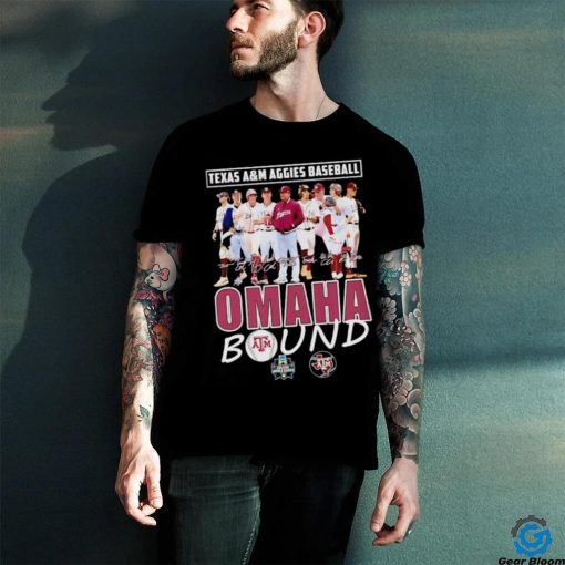 Texas A&M Aggies Baseball Omaha Bound signature shirt