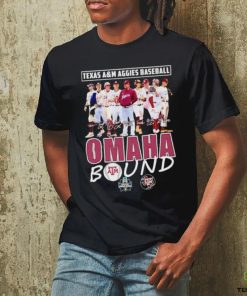 Texas A&M Aggies Baseball Omaha Bound signature shirt