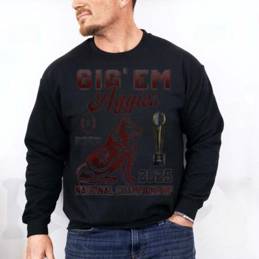 Texas A&M Aggies Big ‘Em Aggies 2025 National Championship T Shirt