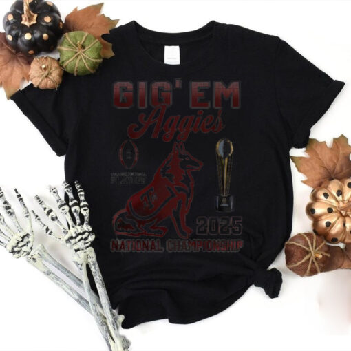 Texas A&M Aggies Big ‘Em Aggies 2025 National Championship T Shirt