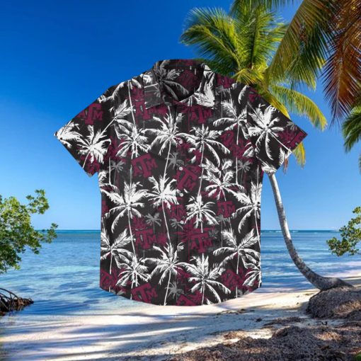 Texas A&M Aggies Black Floral Hawaiian Shirt