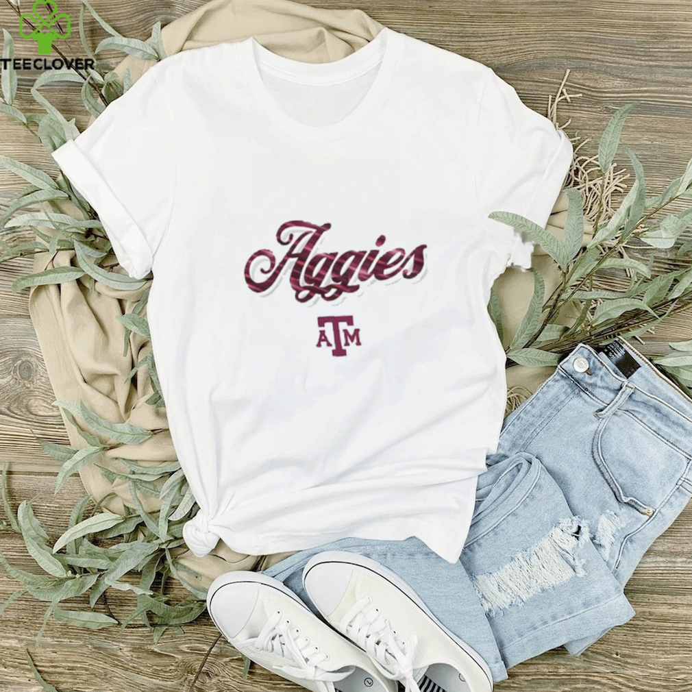 Texas A&M Aggies Fanatics Branded Double Team Script T Shirt Texas A&M Aggies Fanatics Branded Double Team Script T Shirt