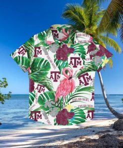 Texas A&M Aggies Flamingo Hawaiian Shirt