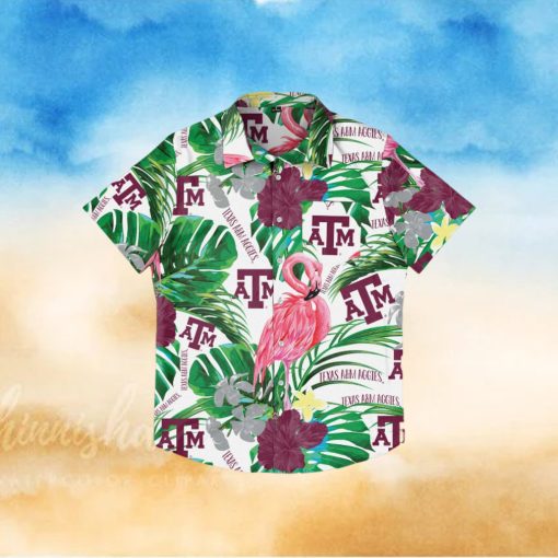 Texas A&M Aggies Flamingo Hawaiian Shirt