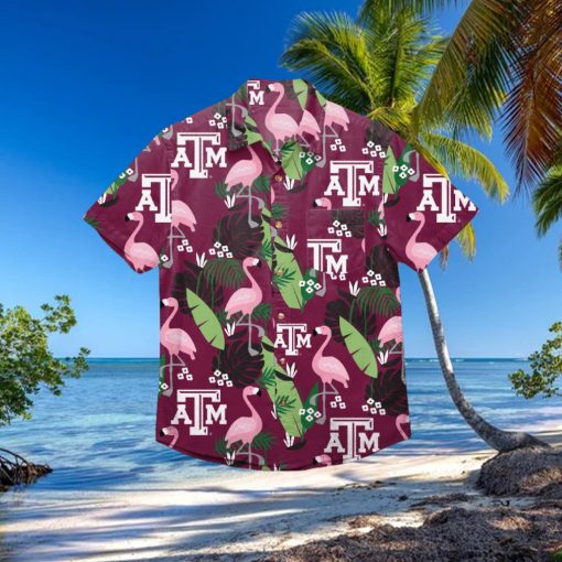 Texas A&M Aggies Floral Hawaiian Shirt