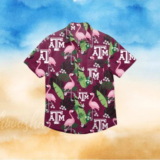 Texas A&M Aggies Floral Hawaiian Shirt