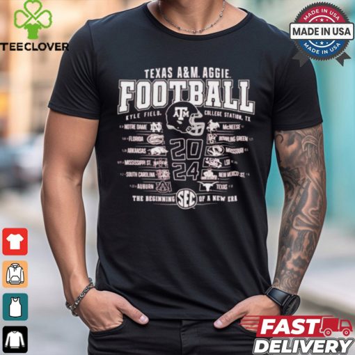 Texas A&M Aggies Football 2024 Schedule Shirt