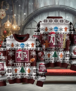 Texas A&M Aggies Football They Not Like Us Christmas Ugly Sweater