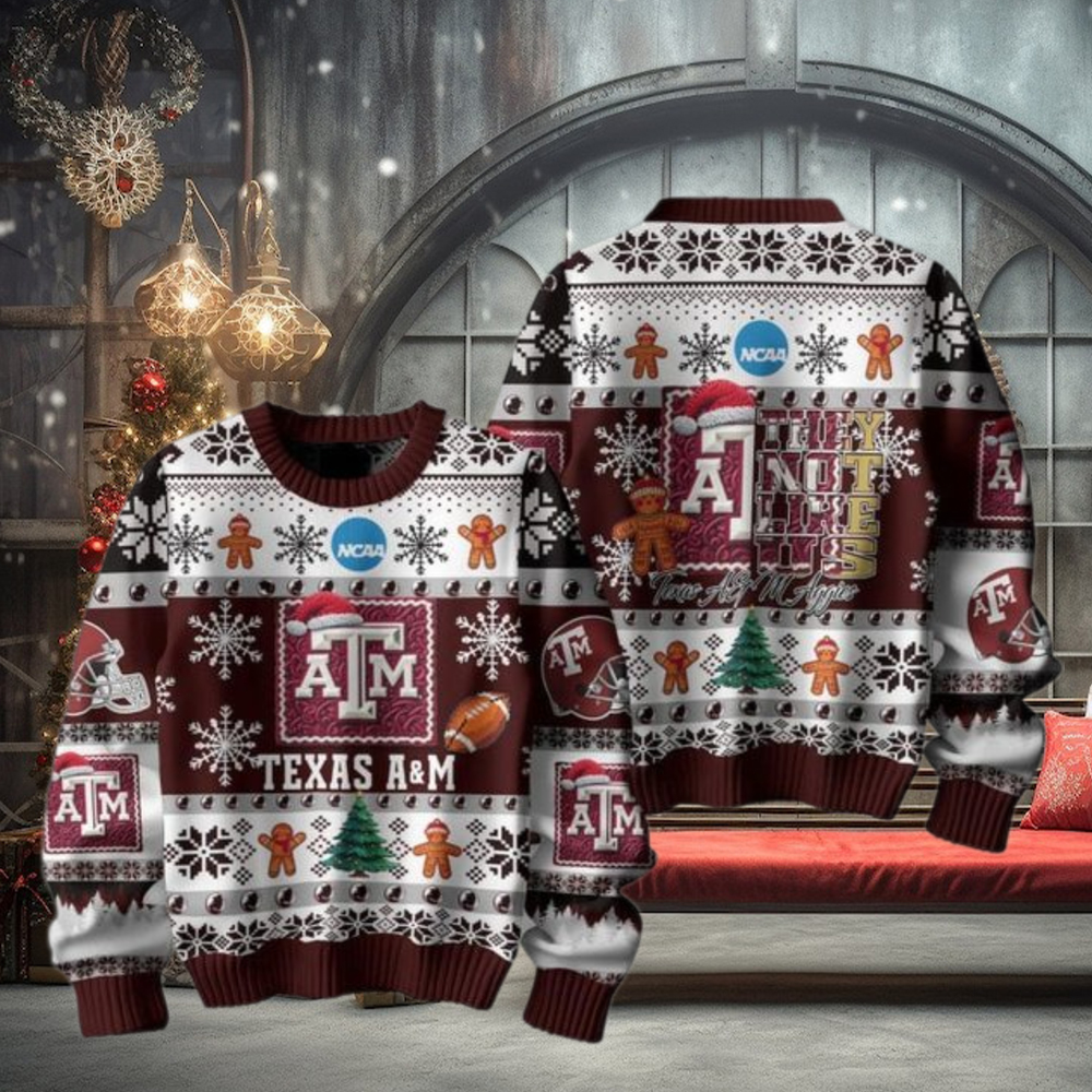 Texas A&M Aggies Football They Not Like Us Christmas Ugly Sweater Texas A&M Aggies Football They Not Like Us Christmas Ugly Sweater