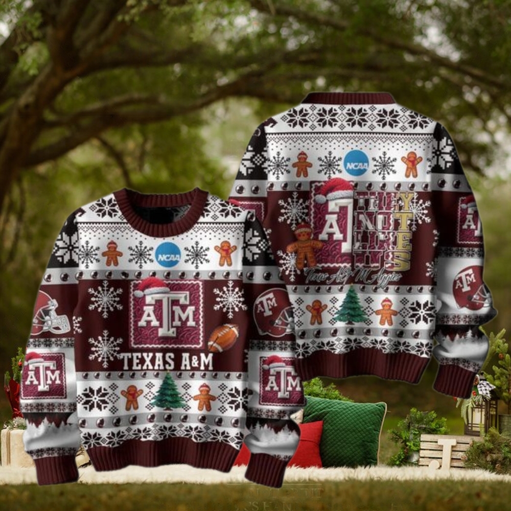 Texas A&M Aggies Football They Not Like Us Christmas Ugly Sweater Texas A&M Aggies Football They Not Like Us Christmas Ugly Sweater