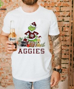 Texas A&M Aggies Grinch and Max dog funny Christmas hoodie, sweater, longsleeve, shirt v-neck, t-shirt