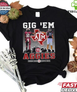 Texas A&M Aggies Marcel Reed And Conner Weigman Gig ‘Em Aggies Shirt