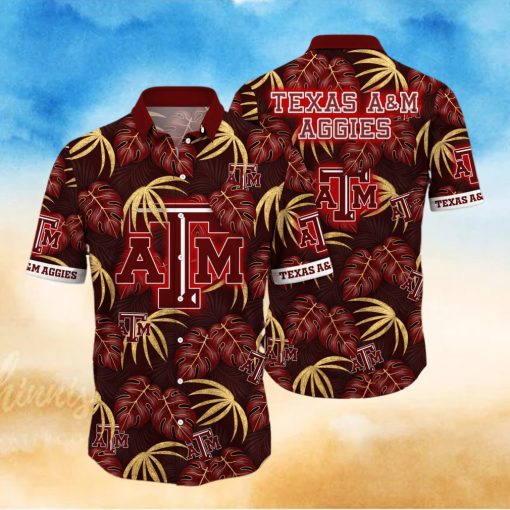 Texas A&M Aggies NCAA Hawaiian Shirt Beach Breeze Aloha Shirt