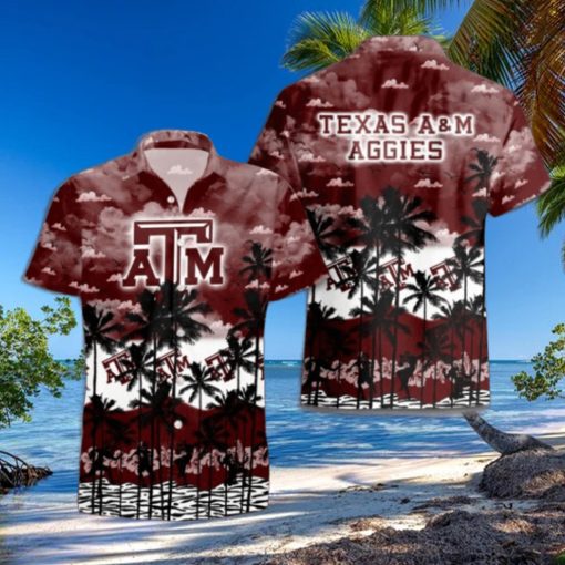 Texas A&M Aggies Palms Tree Hawaiian Shirt