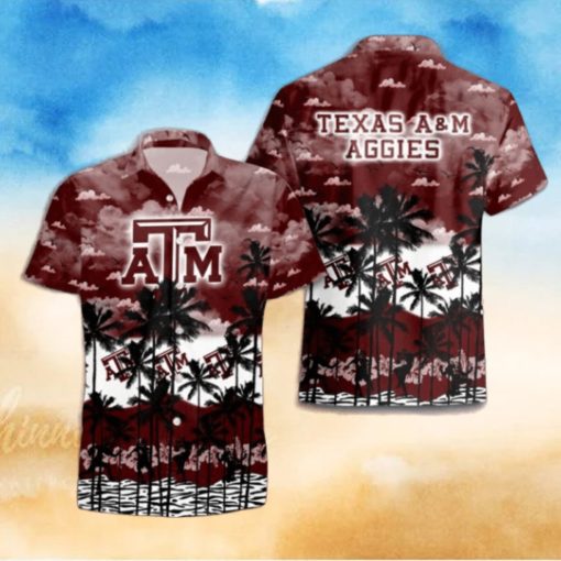 Texas A&M Aggies Palms Tree Hawaiian Shirt