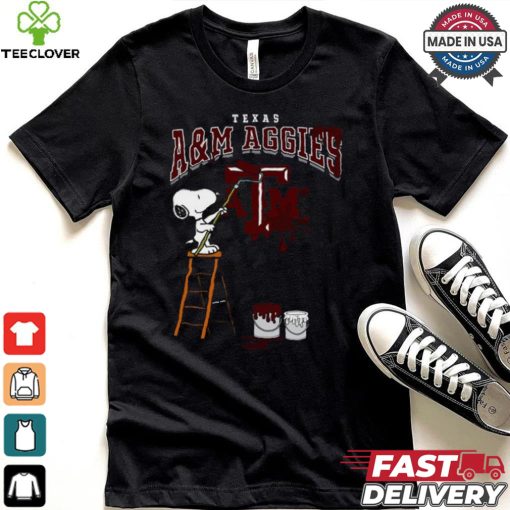 Texas A&M Aggies Snoopy Painting Shirt