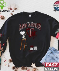 Texas A&M Aggies Snoopy Painting Shirt
