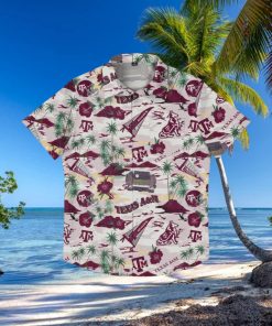 Texas A&M Aggies Thematic Stadium Print Hawaiian Shirt