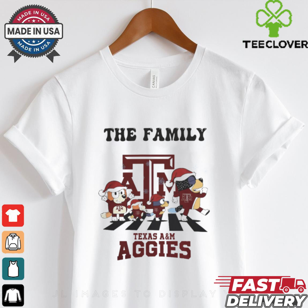 Texas A&M Aggies X Family Bluey Merry Christmas 2024 Shirt Texas A&M Aggies X Family Bluey Merry Christmas 2024 Shirt