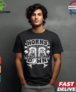 Texas A&M Aggies football horns down t shirt