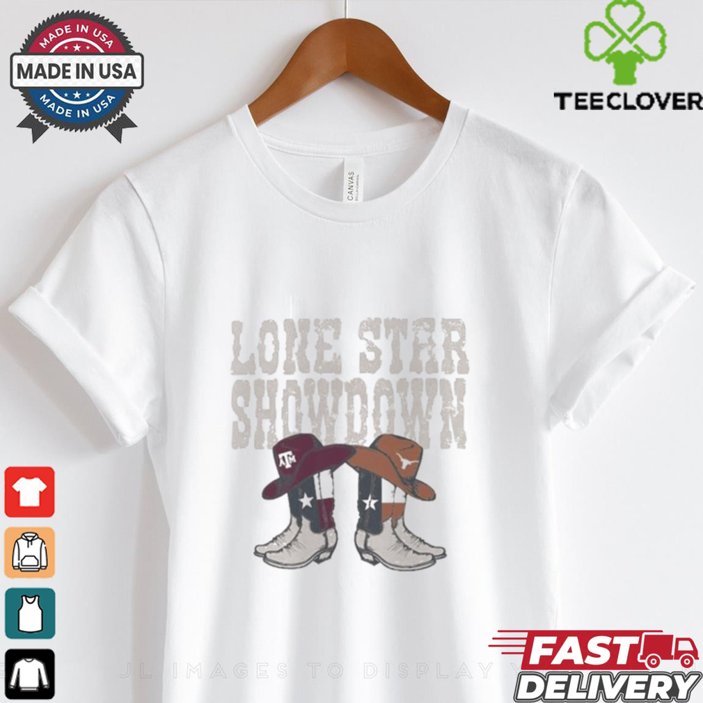 Texas A&M Aggies vs. Texas Longhorns 2024 Lone Star Showdown Boot shirt Texas A&M Aggies vs. Texas Longhorns 2024 Lone Star Showdown Boot shirt