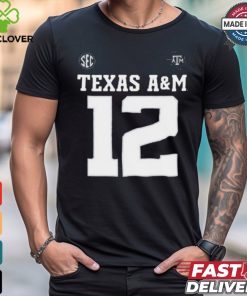 Texas A&M All Black 12 Gig ‘Em Aggies Active shirt