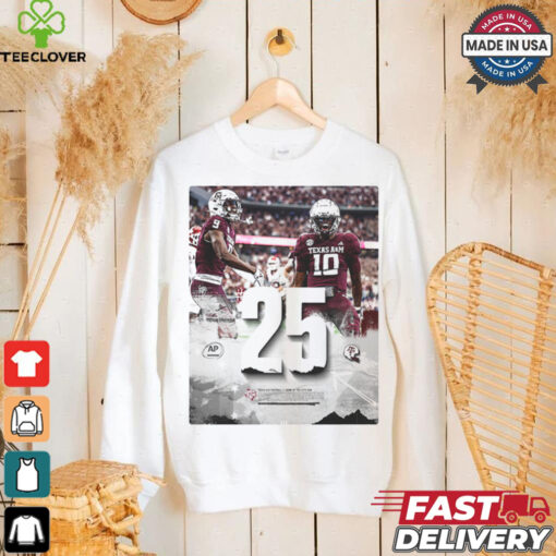 Texas A&M Football   Ranked 25th and Rising T Shirt