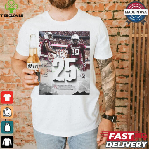 Texas A&M Football   Ranked 25th and Rising T Shirt