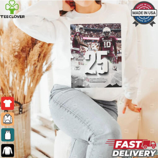 Texas A&M Football   Ranked 25th and Rising T Shirt