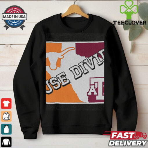 Texas A&M vs Texas House Divided T Shirt