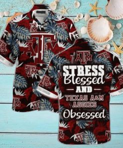 Texas A&ampM Aggies Stress Blessed Hawaiian Shirt