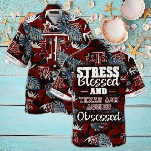 Texas A&ampM Aggies Stress Blessed Hawaiian Shirt