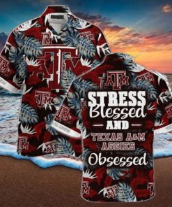 Texas A&ampM Aggies Stress Blessed Hawaiian Shirt