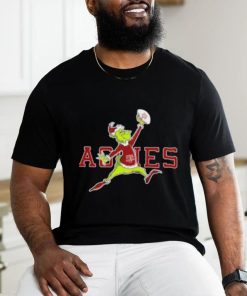 Texas Aggies Santa Grinch Air Jordan Rugby Christmas Shirt