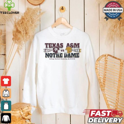 Texas A&m Aggies Vs Irish Notre Dame College Football Gameday 8 31 24 T hoodie, sweater, longsleeve, shirt v-neck, t-shirt