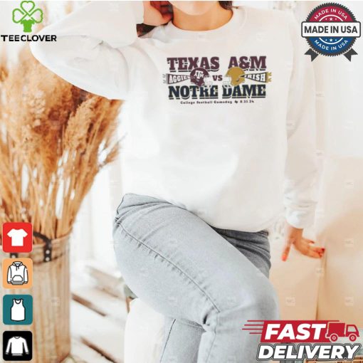 Texas A&m Aggies Vs Irish Notre Dame College Football Gameday 8 31 24 T hoodie, sweater, longsleeve, shirt v-neck, t-shirt