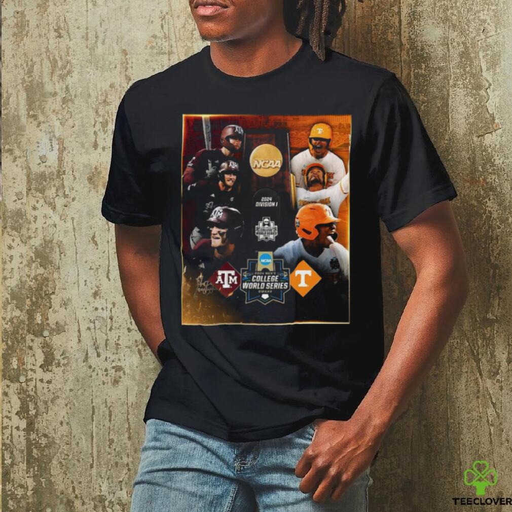 Texas A&m And Tennessee Volunteers Baseball 2024 MCWS Final Set Shirt Texas A&m And Tennessee Volunteers Baseball 2024 MCWS Final Set Shirt
