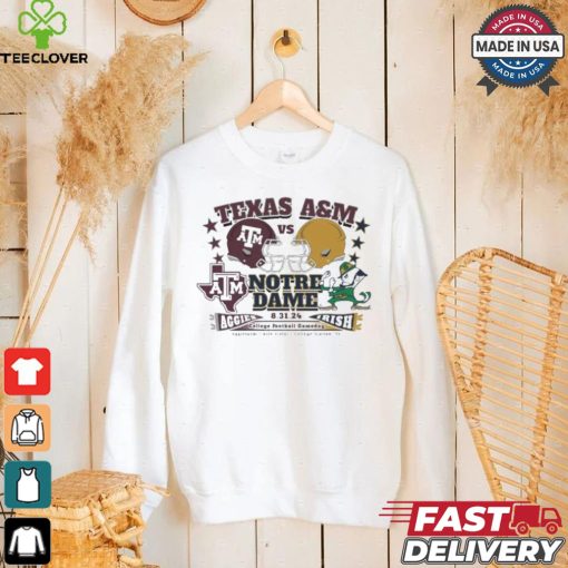 Texas A&m Vs Notre Dame College Football Gameday Aggieland Kyle Fields College Station Tx T hoodie, sweater, longsleeve, shirt v-neck, t-shirt