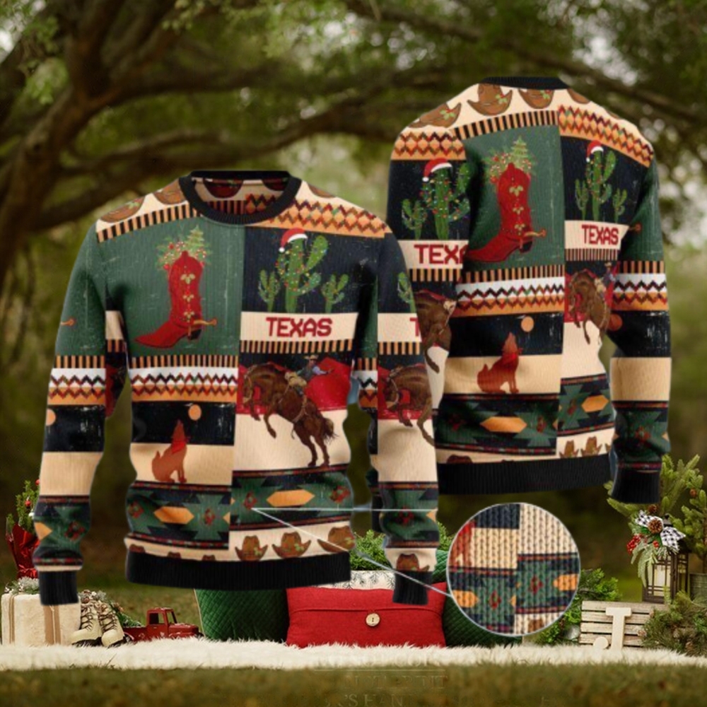 Texas Christmas Ugly Sweater Gift For Christmas Texas AOP Print Christmas Ugly Sweater For Men Women Texas Christmas Ugly Sweater Gift For Christmas Texas AOP Print Christmas Ugly Sweater For Men Women