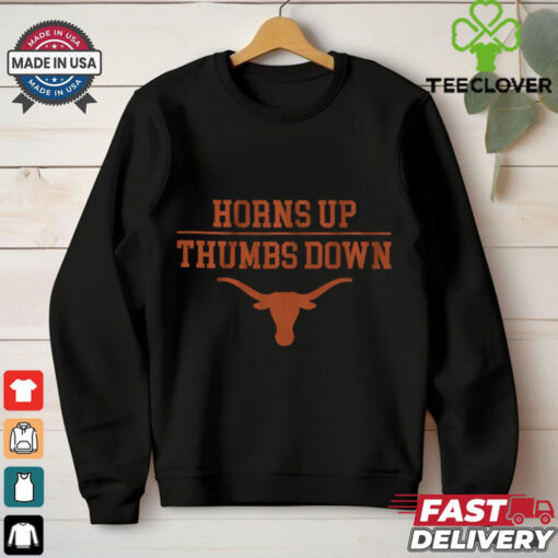 Texas Football Horns Up Thumbs Down T Shirt