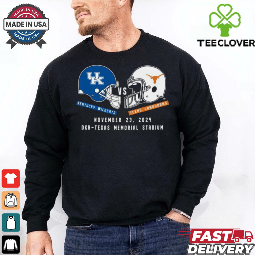 Texas Football vs Kentucky Wildcats Football November 23 , 2024 Austin Game Day Helmet Shirt Texas Football vs Kentucky Wildcats Football November 23 , 2024 Austin Game Day Helmet Shirt