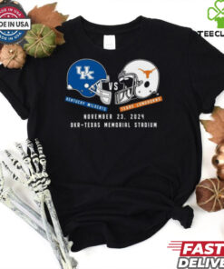 Texas Football vs Kentucky Wildcats Football November 23 , 2024 Austin Game Day Helmet Shirt